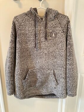 Gray Sherpa Hoodie with Victoria, BC Logo